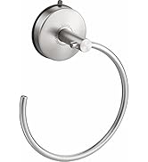 DGYB Suction Cup Hand Towel Ring Brushed Nickel Hand Towel Holder for Bathroom Wall SUS 304 Stain...