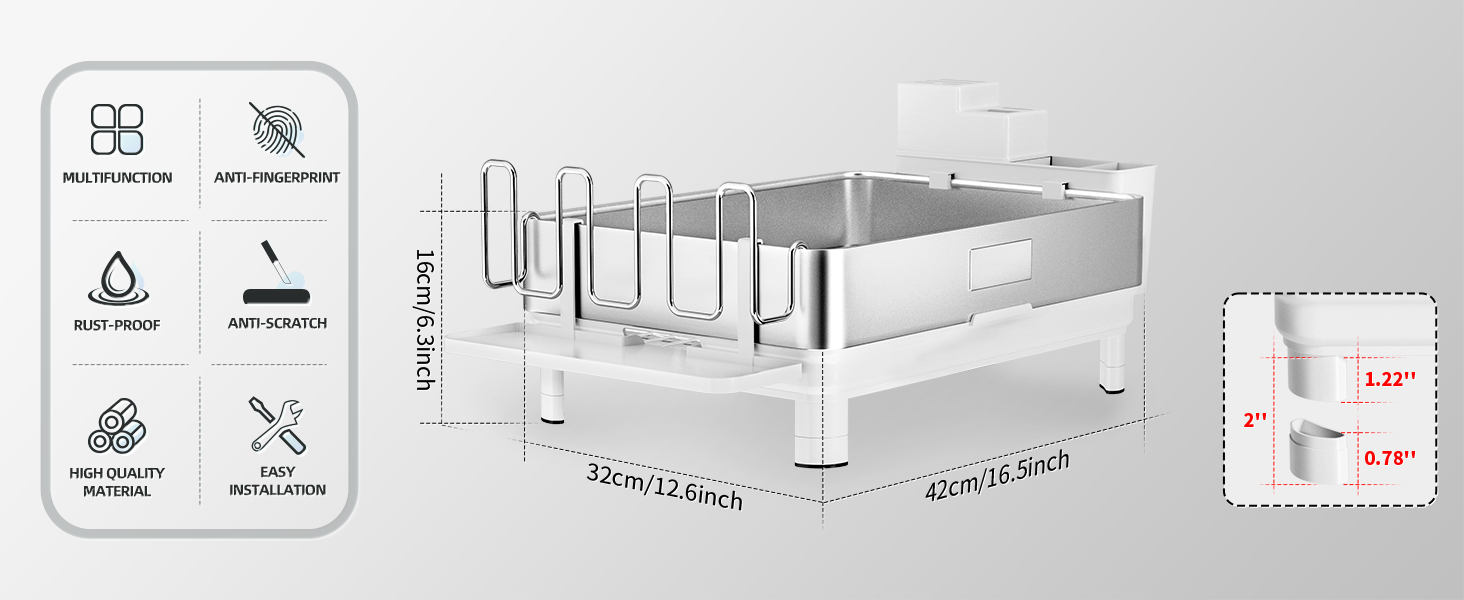 large dish rack