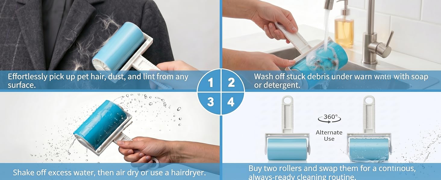Wash off stuck debris under warm water with soap.Shake off excess water, then air dry.