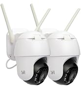 YI 2K 360° PTZ Outdoor Camera, Security Camera for Home Outside with Color Night Vision, AI Motio...