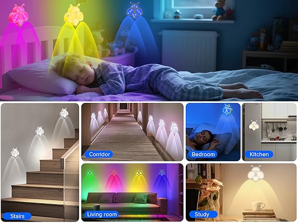 RGB color changing wall lights
