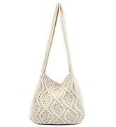 ENBEI Women's Shoulder Handbags Crochet Bags Shoulder Shopping Bag tote bag aesthetic canvas tote...