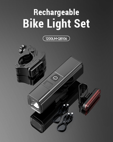 Rechargeable Bike Light Set-106-1100 lumens
