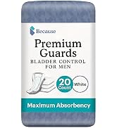 Because Premium Guards for Men – Discreet, Individually Wrapped Bladder Control Liners – Maximum ...