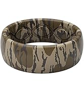 Groove Life Mossy Oak Camo Silicone Ring Breathable Rubber Wedding Rings for Men and Women, Uniqu...