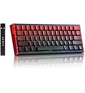 MIKIBY Alux60-60% Mechanical Gaming Keyboard Wired, Magnetic Switch Hot Swappable, Rapid Trigger ...