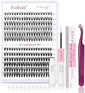 FADLASH DIY Eyelash Extension Kit, 240Pcs Lash Clusters with Lash Bond and Seal, Clusters Eyelash...