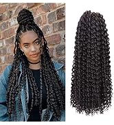 6 Packs Water Wave Hair Passion Twists Hair 18inch Water Wave Crochet Hair for Butterfly Soft Loc...