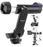 Kaitezenz Cell Phone Tripod Mount, Universal Tripod Phone Mount with 2 Cold Shoes, 360° Rotates 1...