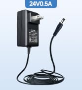 UL Listed 24V 0.5A 500mA Power Supply Adapter, AC to DC 24 Volt 12W 6ft Extra Long Wall Charger P...