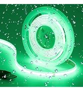 KXZM DC 5V USB COB Green LED Strip Light IP65 Waterproof USB Powered 6.6ft/2M 640LEDs High Bright...