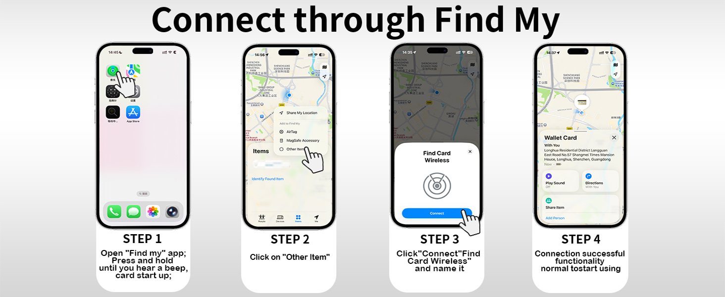Connect through Find My app