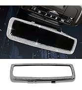 VAGURFO Bling Car Rear View Mirror,Crystal Sparkly Car Accessories,Diamond Mirror Car Rear View M...