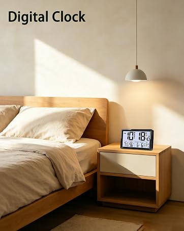 Self-Setting Digital Clock Large Display