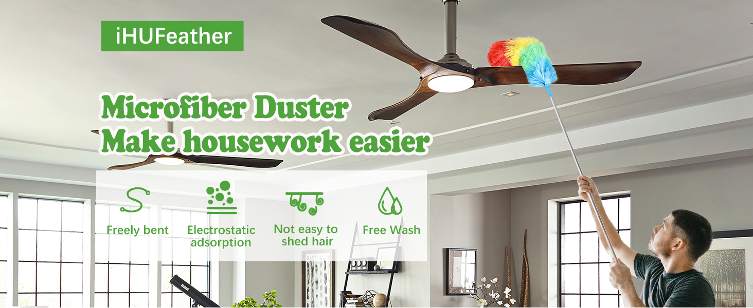 extendable duster static