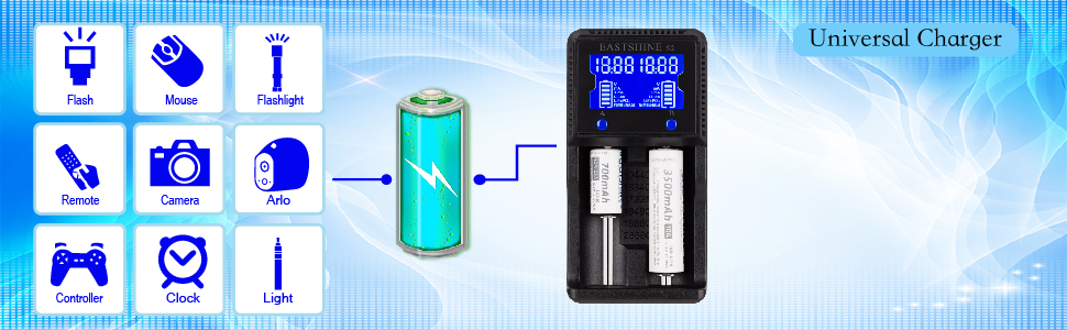 18650 battery charger 2 bay aa charger 21700 battery charger for 18650 rechargeable batteries 18500