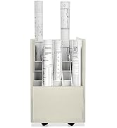Adir Mobile Blueprint Roll File Holder - Architectural Plan Storage Organizer for Home Office or ...