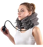S Cervical Neck Traction Device for Instant Neck Pain Relief - Inflatable & Adjustable Neck Stret...