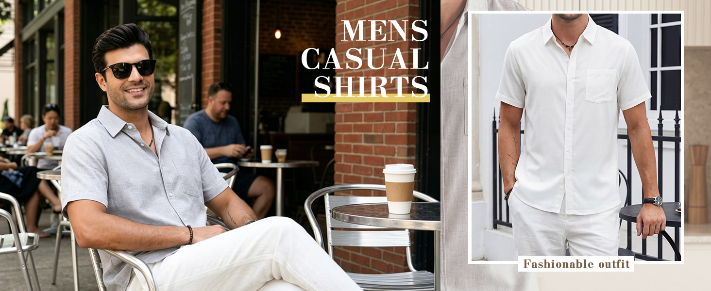 mens shirts casual