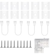 Lamomo Cob Led Strip Light Connector Set for 10mm Wide Led Strips 2-Pin, 1*L-Shape, 4*Dual-End Ex...
