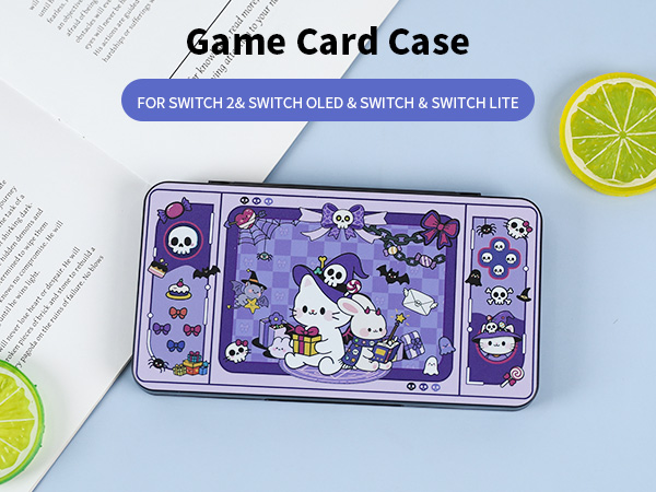 Switch 2 Game Case Holder for Nintendo Switch 2/OLED/Lite Games & Micro SD Cards