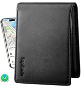 TopMade Mens Wallet with Smart Tracker, Genuine Leather Bifold Wallet with Apple Find My, 13 Card...