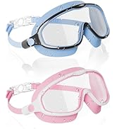 Aegend Swim Goggles for Kids Youth 3-14 - 2 Pack Wide Frame Anti-Fog Anti-UV Clear Vision Goggles...