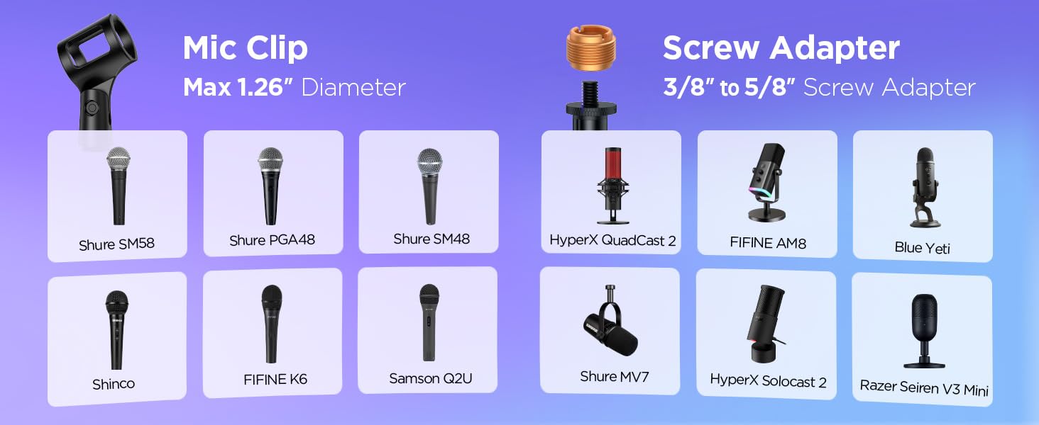 desktop mic stand