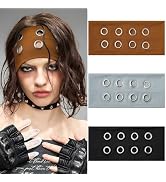 Mesovor 3 Pack Fashion Grommet Wide Headbands for Women, Hollow Out Eyelets Elastic Head Bands | ...