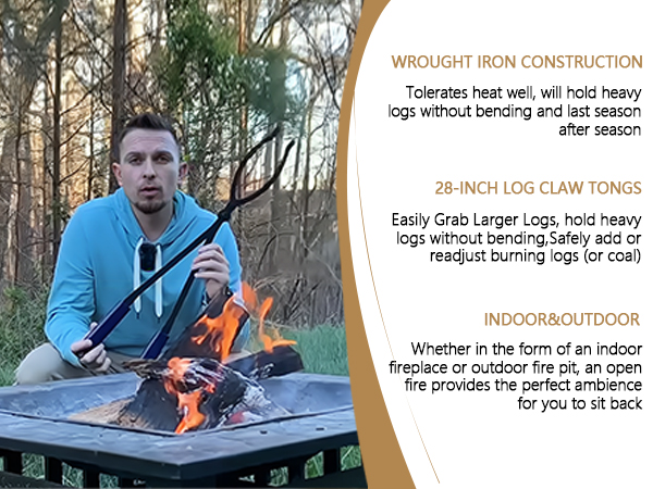 heavy duty fire tong