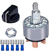 Taiss Rotary Switch 4 Position 3 Speed Fan Switch 12A 250V/16A 125V Metal Fan Heater Speed Select...