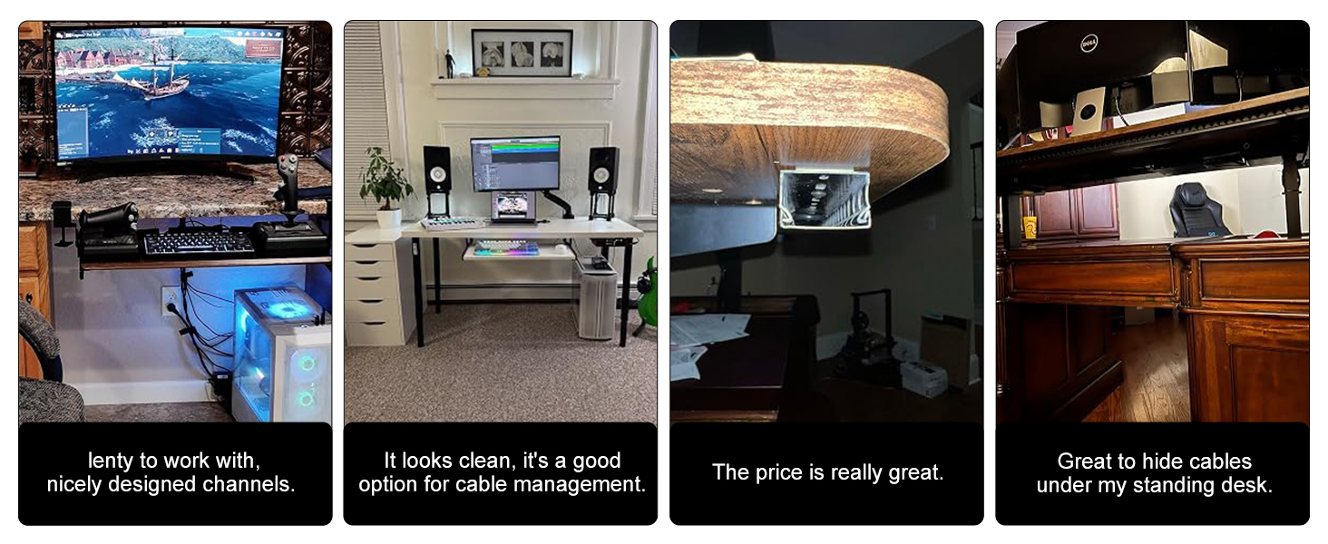 Cable Raceway Wire Covers Under Desk Cable Management