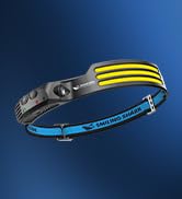 Smiling Shark LED Headlamp, 230°Wide Angle 3*White Light Strips The Brightest Head Lamp Rechargea...