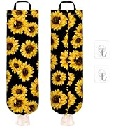 JIAODIREN Plastic Bag Holder, 2-Pack Grocery Bag Organizer Holder, Reusable Wall Mounted Shopping...