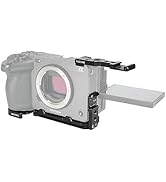 NICEYRIG FX3 FX30 L-Shape Plate for Sony, Assembly Half Cage Kit with Cold Shoe Extension Mount, ...