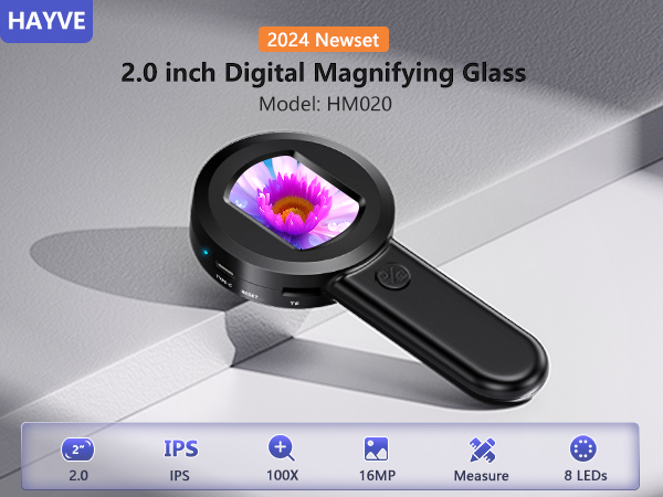 magnifying glass with light