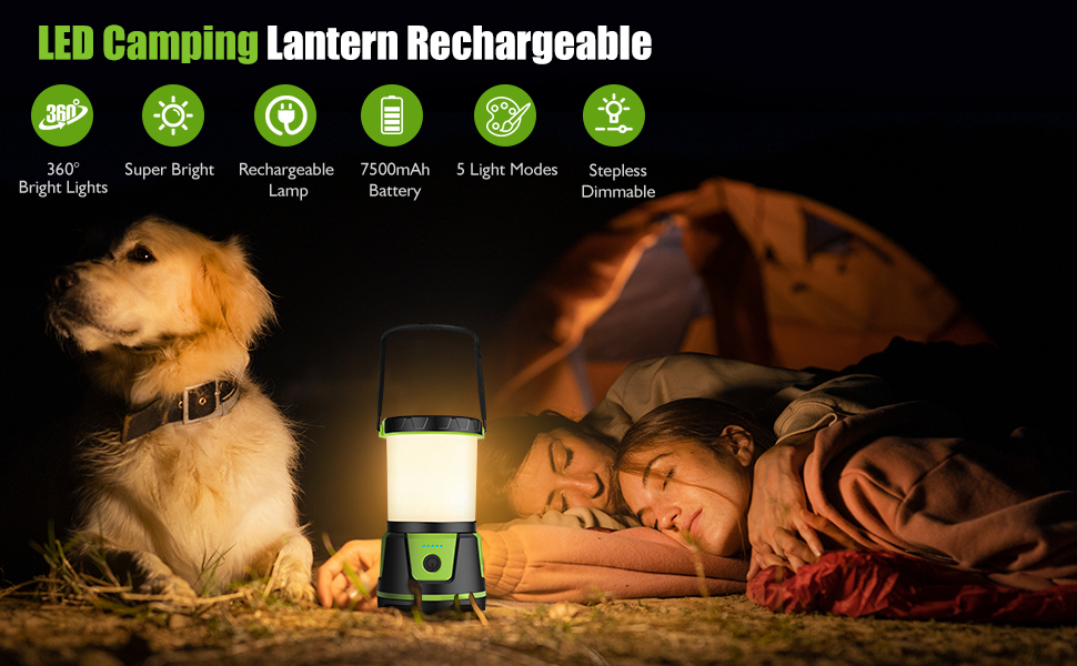 12'' LED Camping Lantern Rechargeable