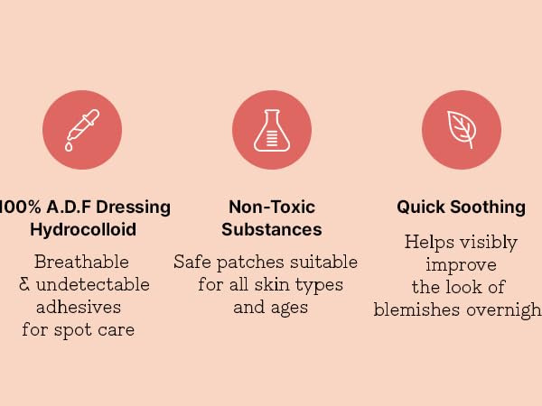 100% adf dressing breathable undetectable adhesive spot care nontoxic for all skin types