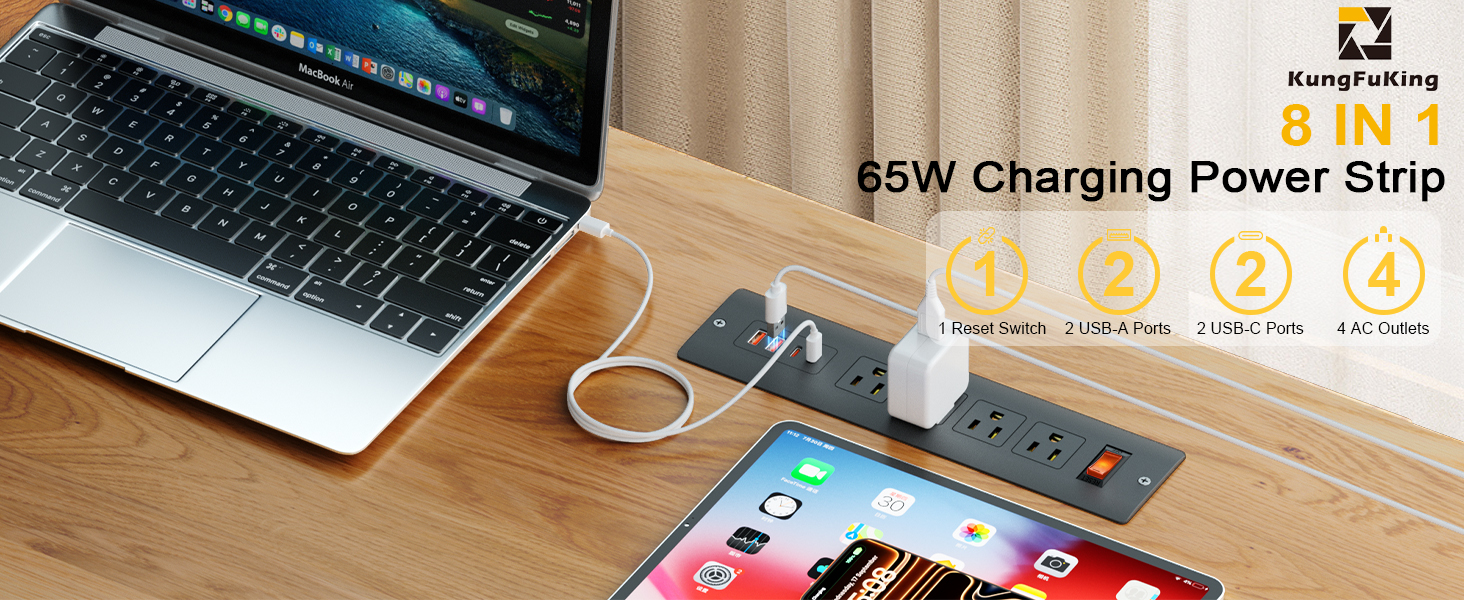 65W Charging Power Strip