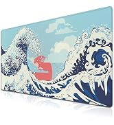 Samgula Extra Large Mouse Pad Blue XXL Mousepad, Big Mouse Pads Office Desk Mats, Desk Pad Mat Wa...