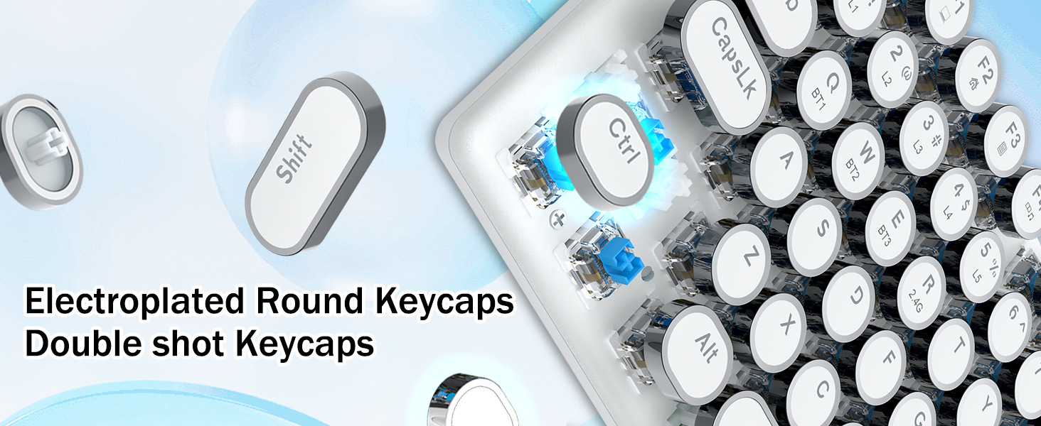 Round keycaps