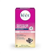 Veet Leg and Body Hair Remover Cold Wax Strips, 40 Count (Packaging May vary)