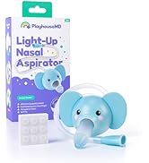 Playhouse MD Booger Buddy Nasal Aspirator, Elephant - with LED Light for Babies & Toddlers – BPA-...