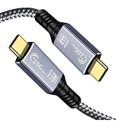 Tan QY USB C Cable 1FT, USB C 3.2 Gen 2X2 Cable, 8K Monitor Video Output, 20Gbps High Speed Data ...
