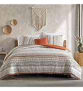 Modern Threads - Layne Collection 4-Piece Comforter Set - Reversible Elegant Bed Set - Includes C...