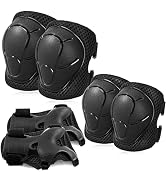 BOSONER Roller and Skating Pads for Kids: Knee Pads and Elbow Pads for Kids/Youth 3-15 - Girls/Bo...