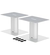 Suptek 7.9 x 6.5" Desktop Speaker Stands – Pair for Bookshelf & Desktop Speakers – 6.1" Height – ...
