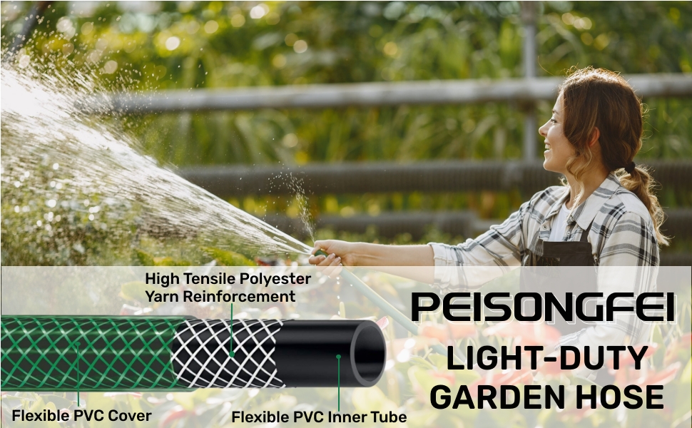 1/2 Inch PVC Garden Hose 15FT
