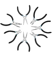Jewelry Pliers Set,NOEAIKE 7-Pack Jewelry Supplies Making Tools Pliers Wire Cutters,Needle Nose,B...