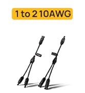 BougeRV Solar Connectors Y Branch Parallel Adapter Cable Wire Plug Tool Kit for Solar Panel